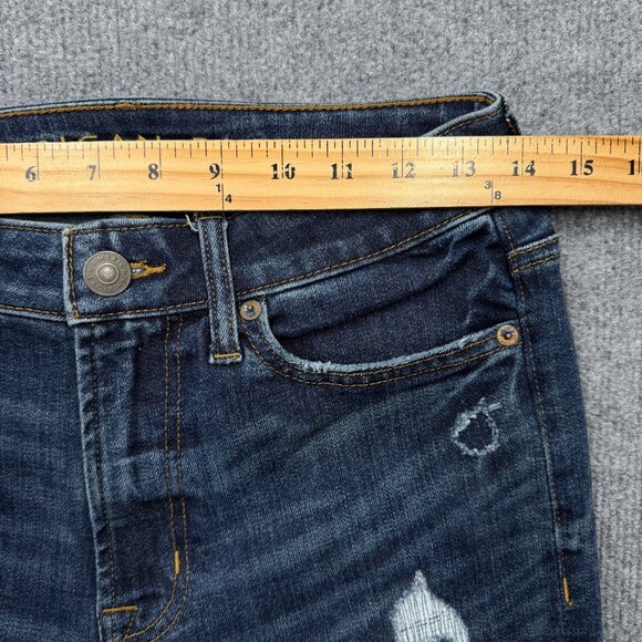 AEO Next Level Airflex Slim Jeans Straight Distressd Grunge Y2K Indie Mens 29x32 - Picture 9 of 12